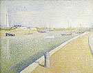 The Channel of Gravelines Petit Fort Philippe 1890 - Georges Seurat reproduction oil painting