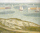 Port en Bessin Entrance to the Harbour 1888 - Georges Seurat reproduction oil painting