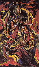 Composition with Woman c1938 - Jackson Pollock