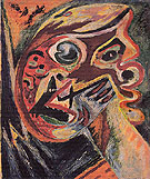 Orange Head c1938 - Jackson Pollock reproduction oil painting