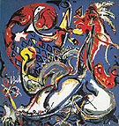 The Moon Woman Cuts the Circle c1943 - Jackson Pollock