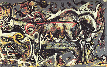 The She Wolf 1943 - Jackson Pollock reproduction oil painting