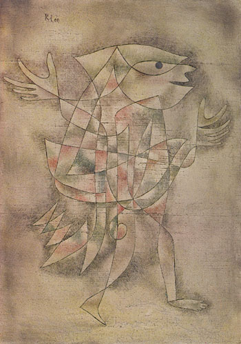 Little Jester in a Trance 1929 - Paul Klee reproduction oil painting