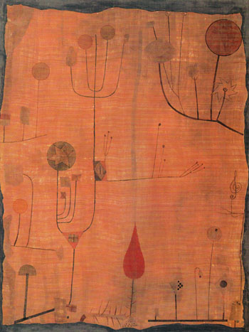 Fruits on Red 1930 - Paul Klee reproduction oil painting