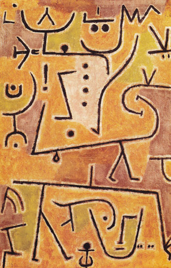 Red Waistcoat 1938 - Paul Klee reproduction oil painting