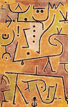 Red Waistcoat 1938 - Paul Klee reproduction oil painting