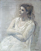 Woman in White 1923 - Pablo Picasso reproduction oil painting