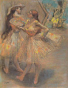 Two Dancers in the Wings c1880 - Edgar Degas