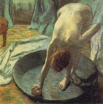 The Tub c1885 - Edgar Degas reproduction oil painting