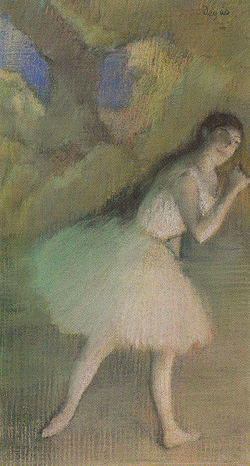 Ballet Dancer on Stage c1885 - Edgar Degas reproduction oil painting