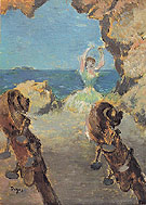 Dancer on Stage c1894 - Edgar Degas
