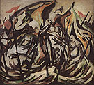 Composition with Figures and Banners c1934 - Jackson Pollock