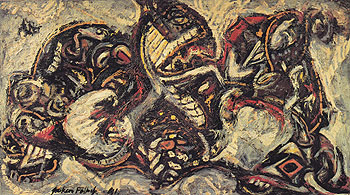 Composition with Masked Forms 1941 - Jackson Pollock reproduction oil painting