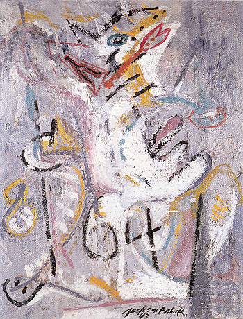 Wounded Animal 1943 - Jackson Pollock reproduction oil painting