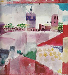 Hammamet with Mosque 1914 - Paul Klee reproduction oil painting
