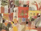 Red and Yellow Houses in Tunis 1914 - Paul Klee reproduction oil painting