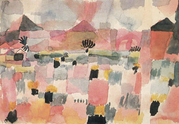 Saint Germain near Tunis 1914 - Paul Klee reproduction oil painting