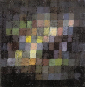 Ancient Sound Abstract on Black 1925 - Paul Klee reproduction oil painting