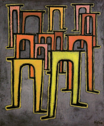 Revolution of the Viaduct 1937 - Paul Klee reproduction oil painting