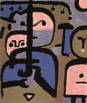 Three Exotic Youths 1938 - Paul Klee reproduction oil painting