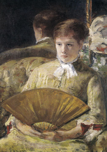 Portrait of a Lady 1877 - Mary Cassatt reproduction oil painting