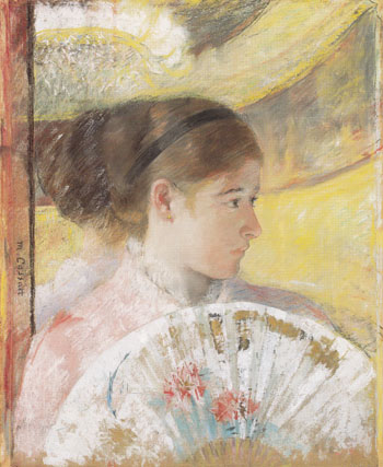 At the Theater 1878 - Mary Cassatt reproduction oil painting