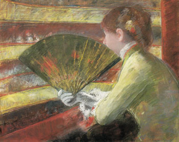 At the Theater 1879 - Mary Cassatt reproduction oil painting