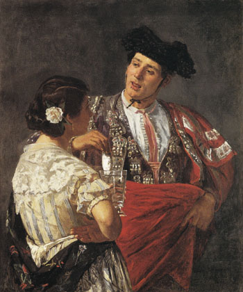 Offering the Panal to the Bullfighter 1872 - Mary Cassatt reproduction oil painting