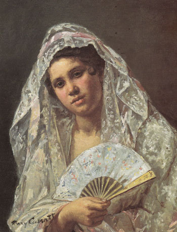 A Seville Belle 1873 - Mary Cassatt reproduction oil painting