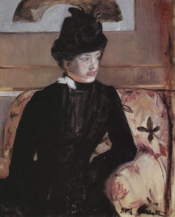 Portrait of Madame J 1879 - Mary Cassatt reproduction oil painting