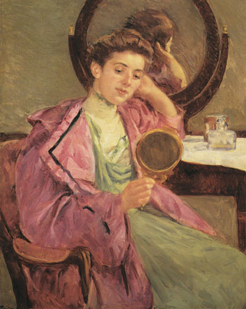Woman at Her Toilette 1909 - Mary Cassatt reproduction oil painting