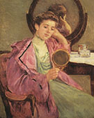 Woman at Her Toilette 1909 - Mary Cassatt reproduction oil painting