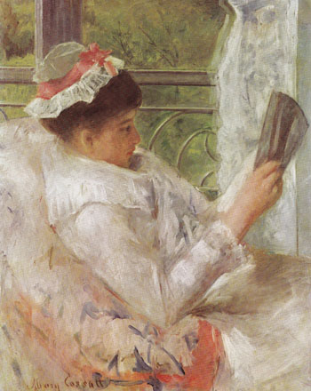 Woman reading Lydia Cassatt 1878 - Mary Cassatt reproduction oil painting