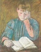 The Pensive Reader c1894 - Mary Cassatt