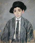 Portrait of Charles Dikran Kelekian Aged 12 1910 - Mary Cassatt reproduction oil painting