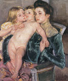 The Caress 1902 - Mary Cassatt reproduction oil painting