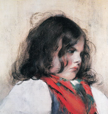 Head of a Child - Mary Cassatt reproduction oil painting