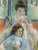 Mother and Child 1900 - Mary Cassatt reproduction oil painting