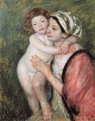 Mother and Child 1914 - Mary Cassatt reproduction oil painting