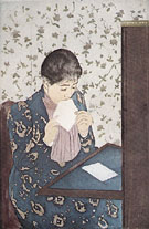 The Letter 1891 - Mary Cassatt reproduction oil painting