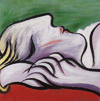 Asleep 1932 - Pablo Picasso reproduction oil painting