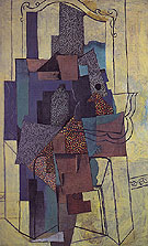 Man Before a Fireplace 1916 - Pablo Picasso