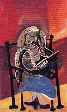 Woman Reading 1939 - Pablo Picasso reproduction oil painting