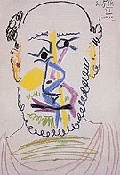 Head of a Bearded Man 1964 - Pablo Picasso