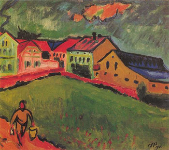 Meadow Moritzburg 1910 - Max Pechstein reproduction oil painting