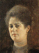 Portrait of Lady Frau Heymen 1894 - Gustav Klimt