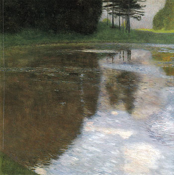 A Morning by the Pond 1899 - Gustav Klimt reproduction oil painting
