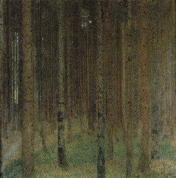 Pine Forest II 1901 - Gustav Klimt reproduction oil painting