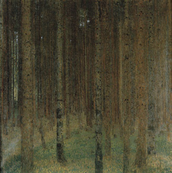Pine Forest II 1901 - Gustav Klimt reproduction oil painting