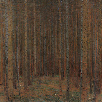 Pine Forest I 1901 - Gustav Klimt reproduction oil painting